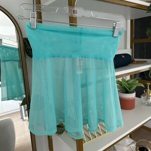 iheartraves mesh blue skirt